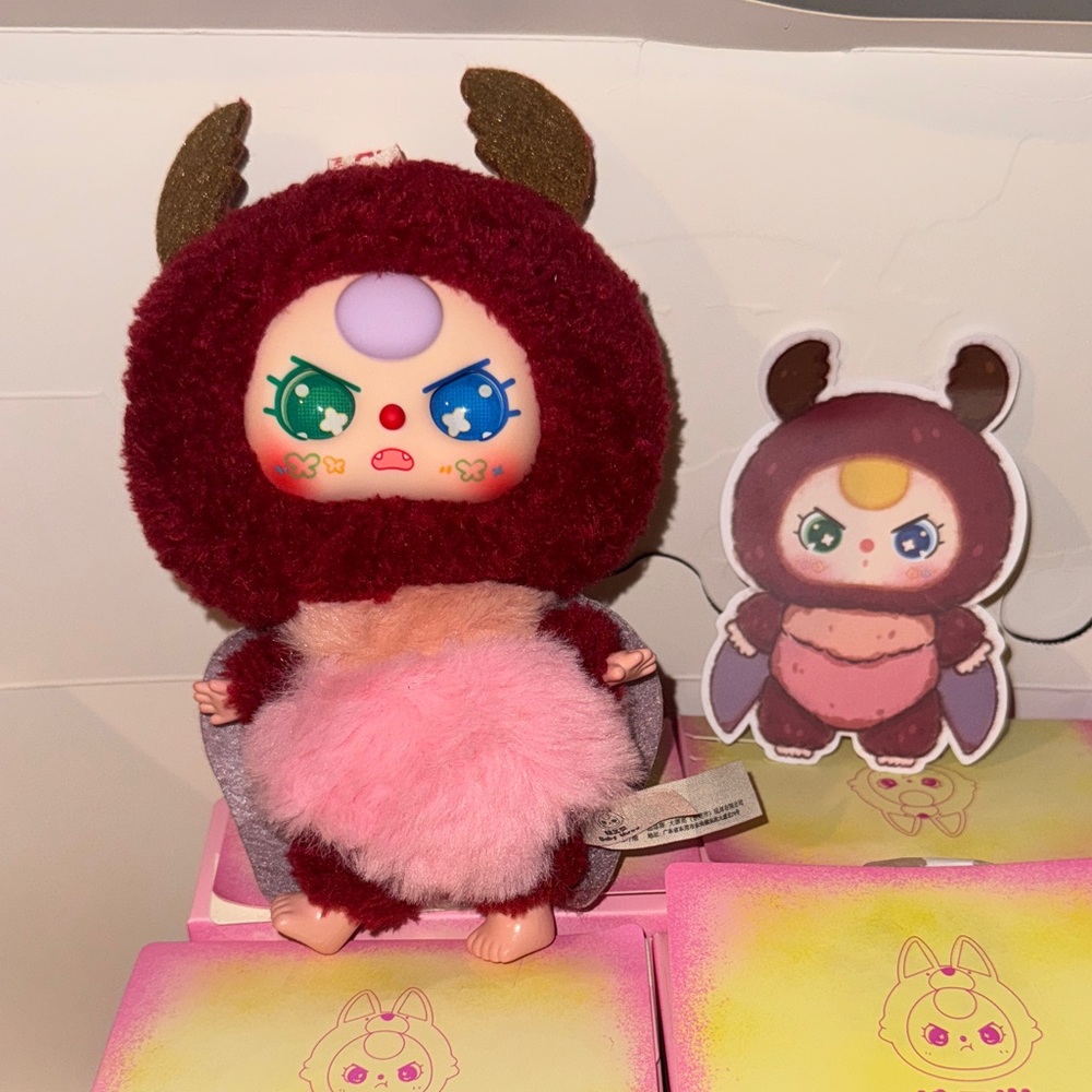 Baby Three-Elf Plush Blind Box - Beetle